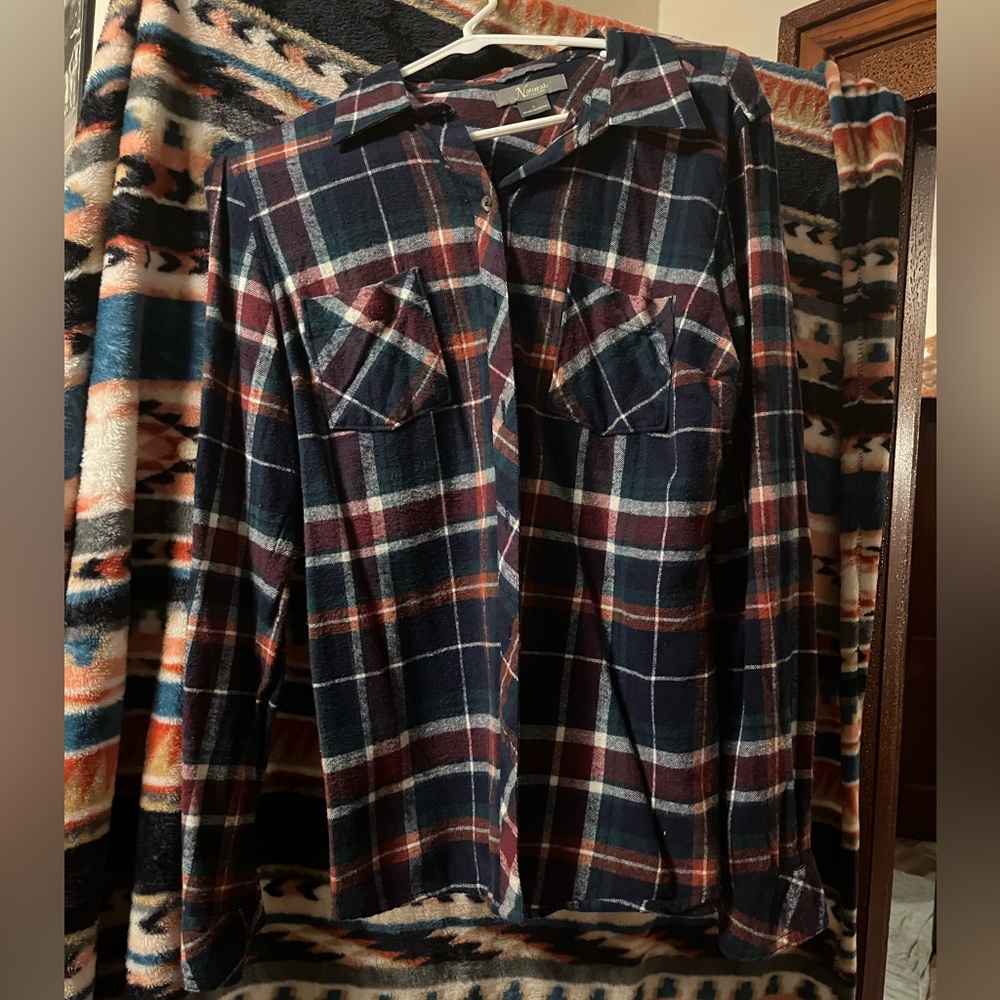Long sleeve button up flannel